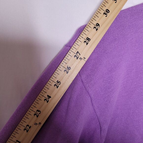 Turtleson Sweater Mens XL Purple 1/4 Zip Pima Cotton - Picture 8 of 11